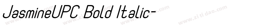 JasmineUPC Bold Italic字体转换